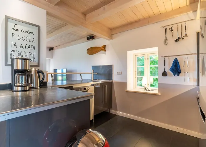 Reetgedecktes In Mit Sauna 펜션